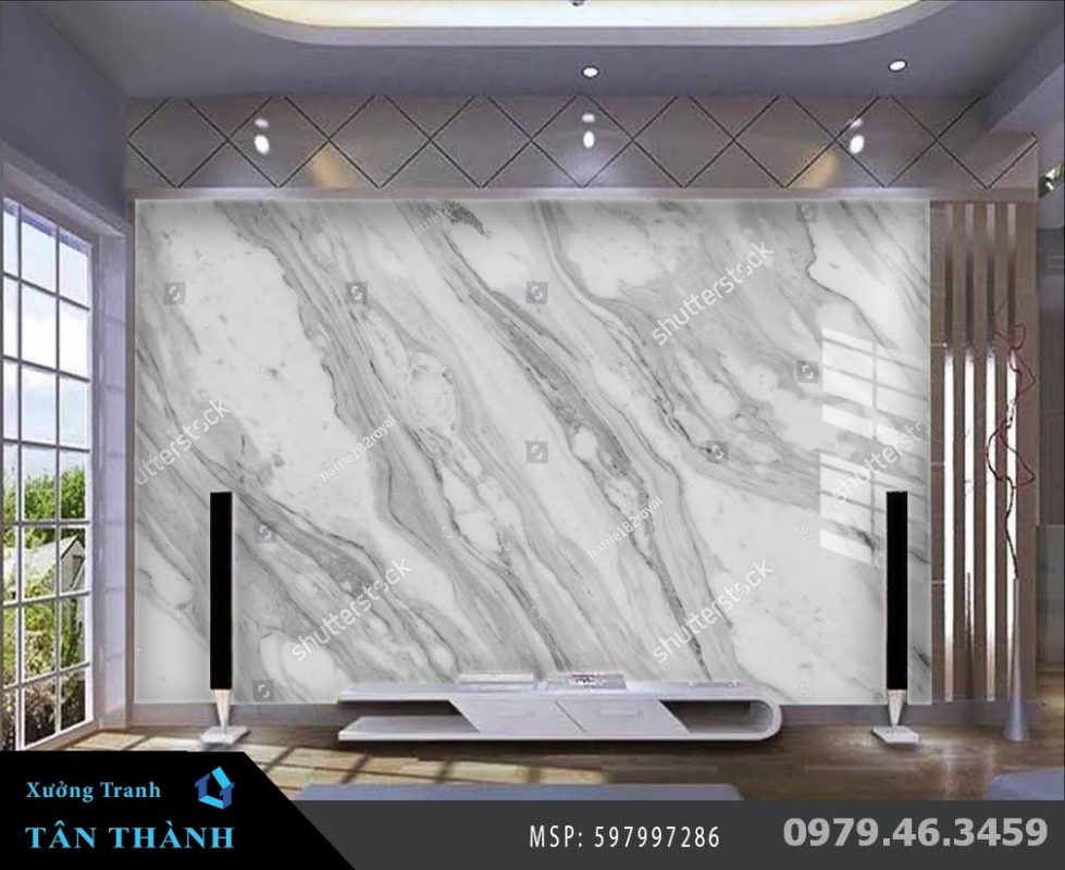 Tranh PVC Vân Đá Hoa Cương Hiện Đại Sôi Động VDHCHD104