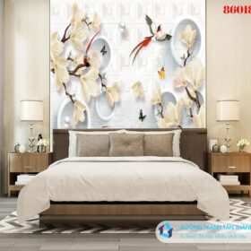 Tranh PVC Tráng Gương Phòng Ngủ
