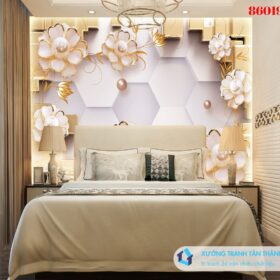 Tranh PVC Tráng Gương Phòng Ngủ
