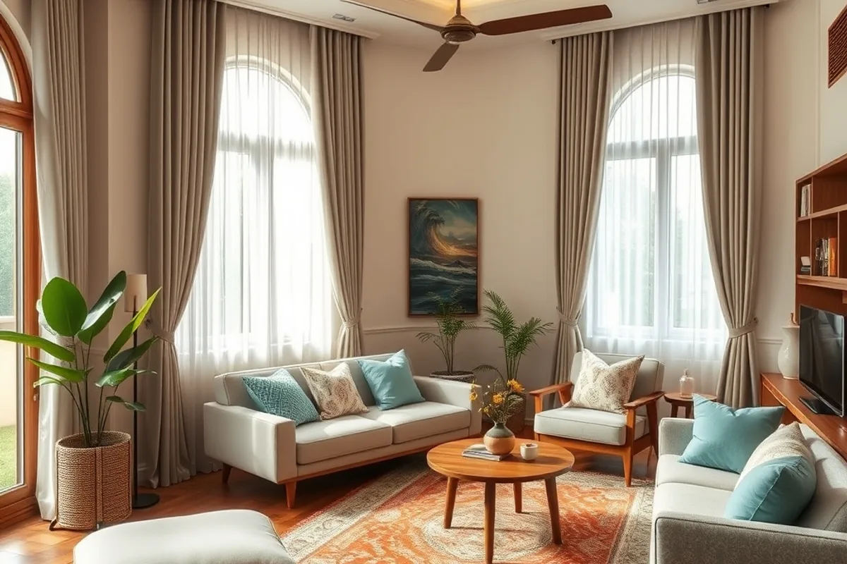 Đổi rèm thảm gối làm mới không gian sống