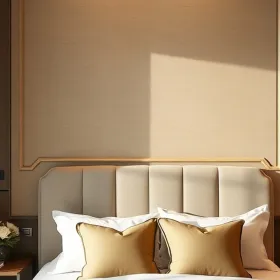Trang trí phòng ngủ đẹp thư giãn với mảng tường đầu giường êm dịu