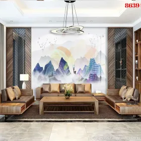 Tranh Tráng Gương Hiện Đại mẫu Ấn Tượng TGHD-022 - Xưởng Tranh Tân Thành