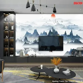 Tranh Tráng Gương Hiện Đại mẫu Hiện Đại TGHD-025 - Xưởng Tranh Tân Thành