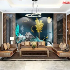 Tranh Tráng Gương Hiện Đại mẫu Cuốn Hút TGHD-048 - Xưởng Tranh Tân Thành