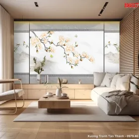 Tranh Tráng Gương Hiện Đại mẫu Sang Trọng TGHD-074 - Xưởng Tranh Tân Thành