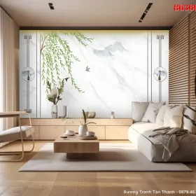 Tranh Tráng Gương Hiện Đại mẫu Sang Trọng TGHD-106 - Xưởng Tranh Tân Thành