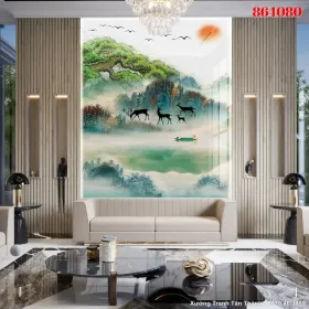 Tranh Tráng Gương Hiện Đại mẫu Hiện Đại TGHD-129 - Xưởng Tranh Tân Thành