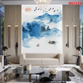 Tranh Tráng Gương Hiện Đại mẫu Hiện Đại TGHD-153 - Xưởng Tranh Tân Thành