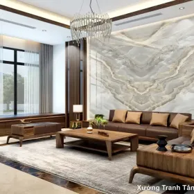 Tranh Vân Đá Phòng Khách mẫu Hiện Đại VDPK-229 - Xưởng Tranh Tân Thành