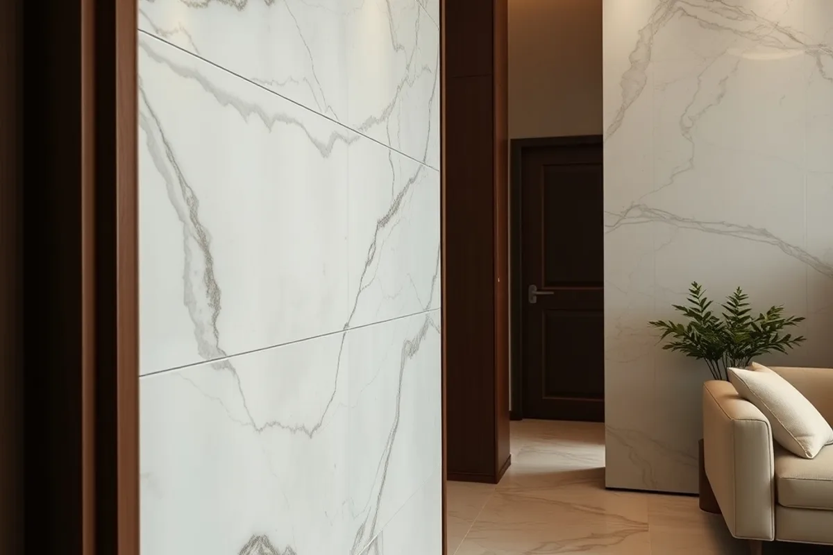 Vật liệu ốp tường đá tự nhiên marble sang trọng